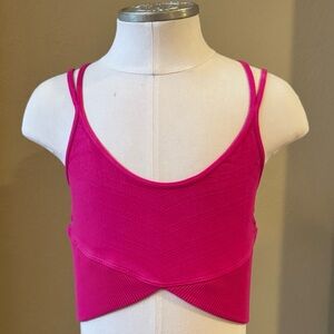 Free People Pink Strappy Crop Top size XS/S